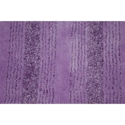 24"x40" Essence Nylon Washable Bath Rug Purple - Garland
