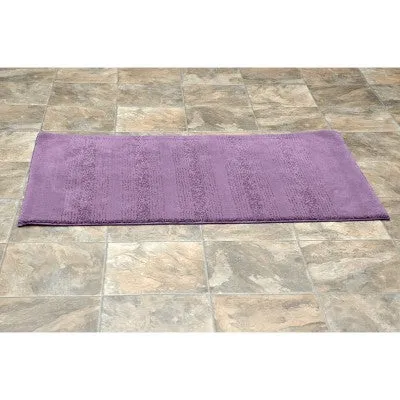 24"x40" Essence Nylon Washable Bath Rug Purple - Garland