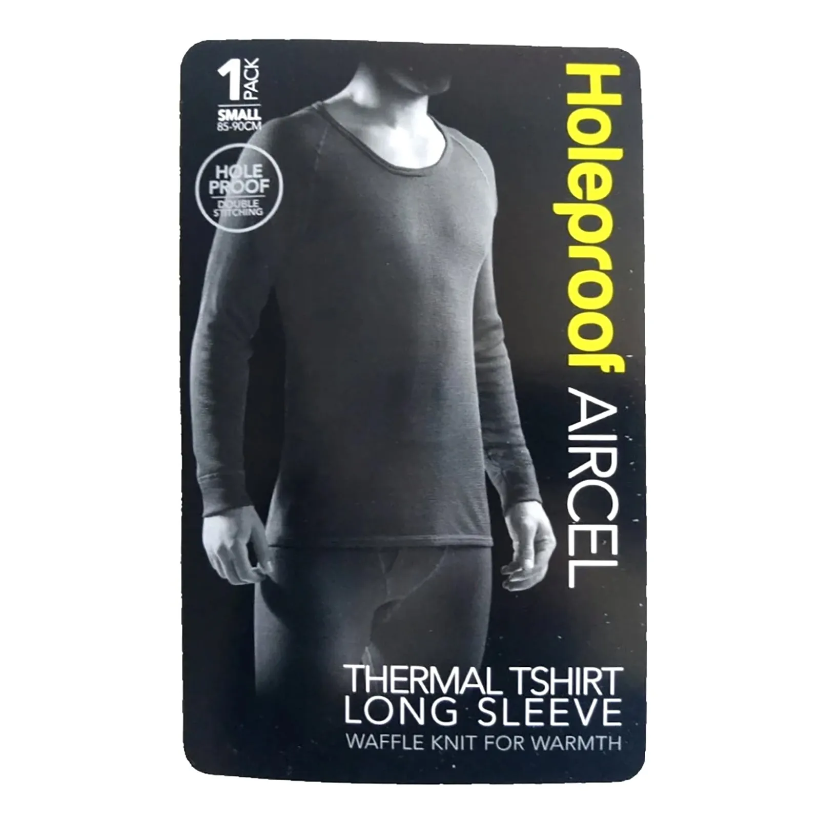 2pcs Set Holeproof Aircel Thermal Men White Long Sleeve Top T-Shirt & Johns Pants Base Layer