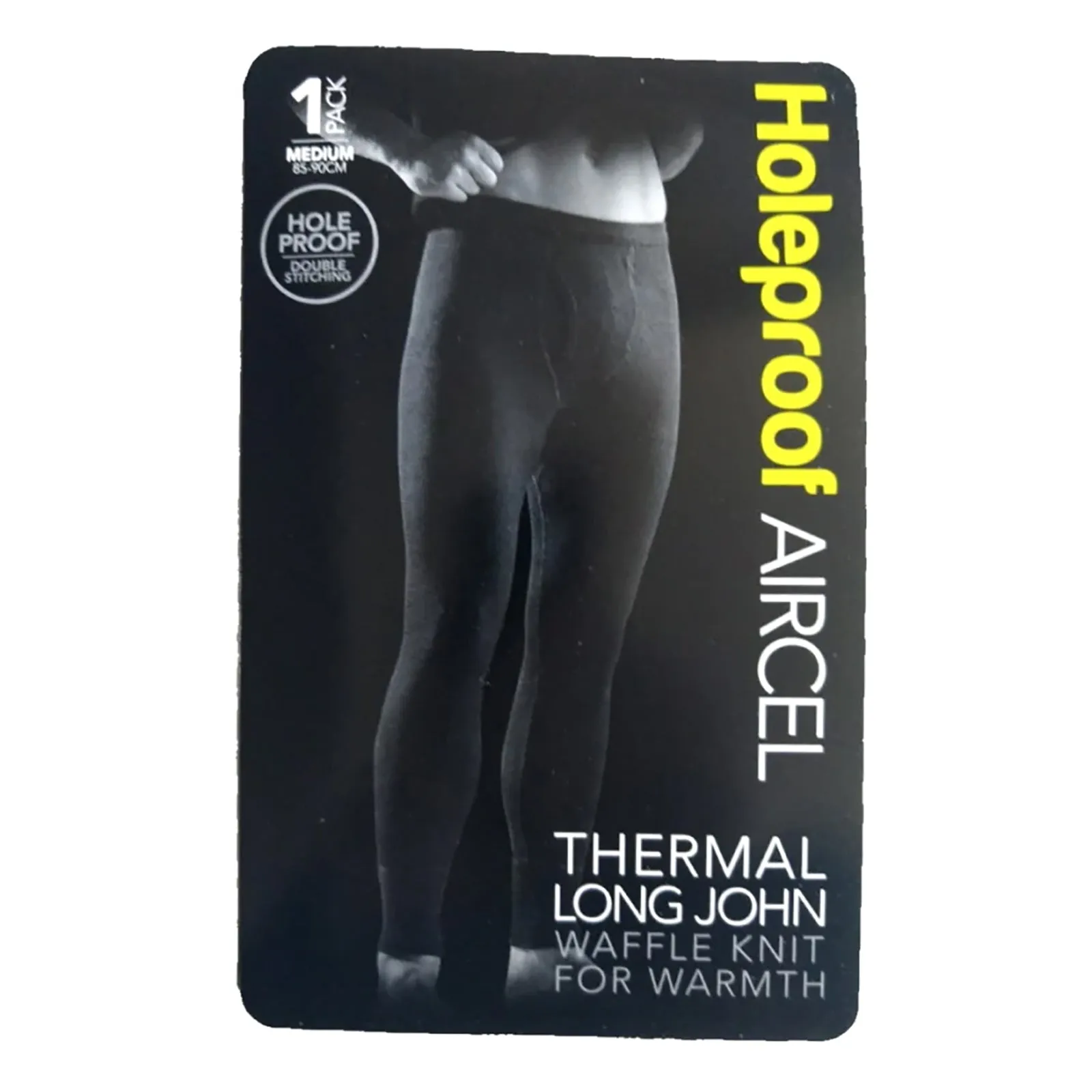 2x Holeproof Aircel Thermal Mens White Long Johns Sleep Pants Underwear MYPY1A Bulk Base Layer