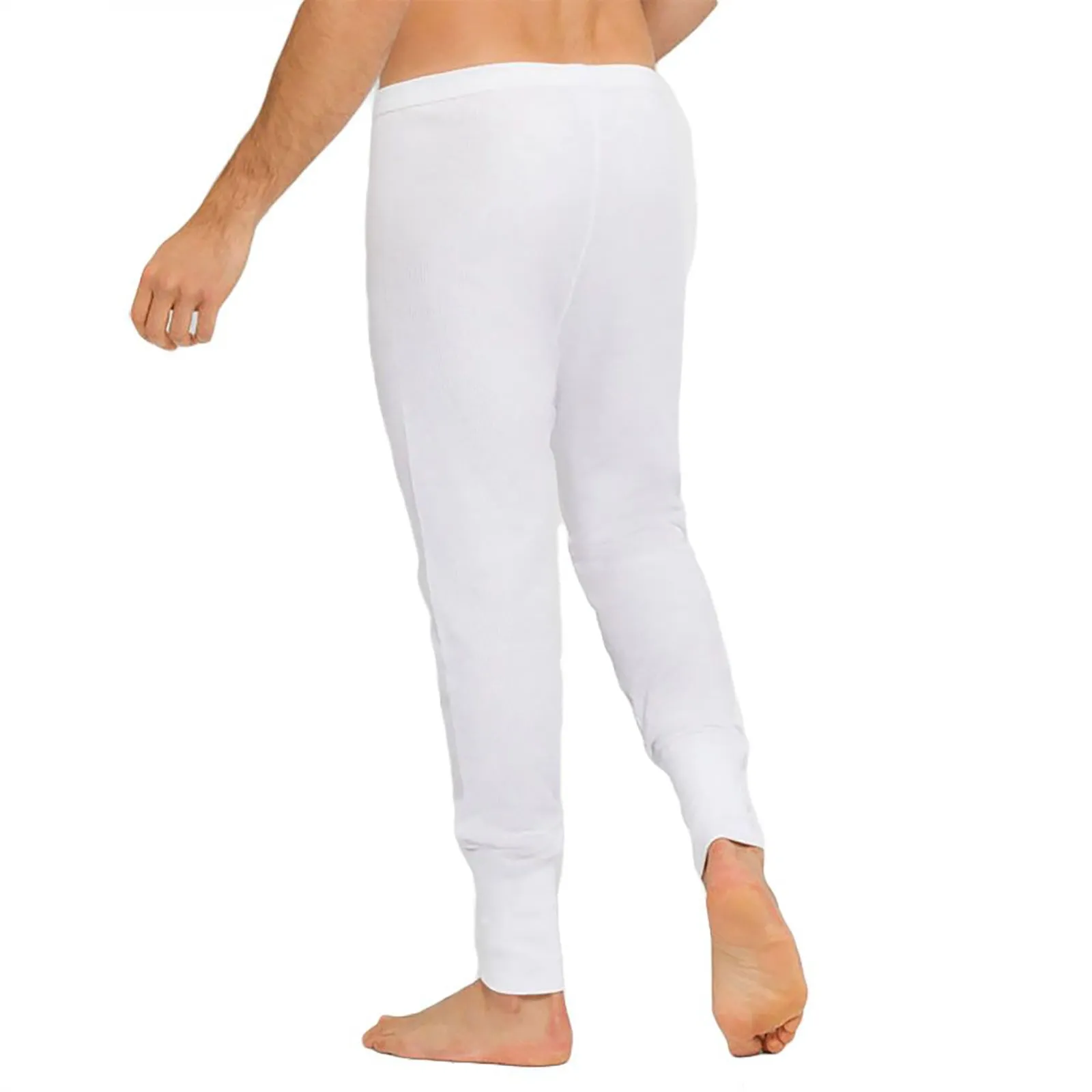 2x Holeproof Aircel Thermal Mens White Long Johns Sleep Pants Underwear MYPY1A Bulk Base Layer