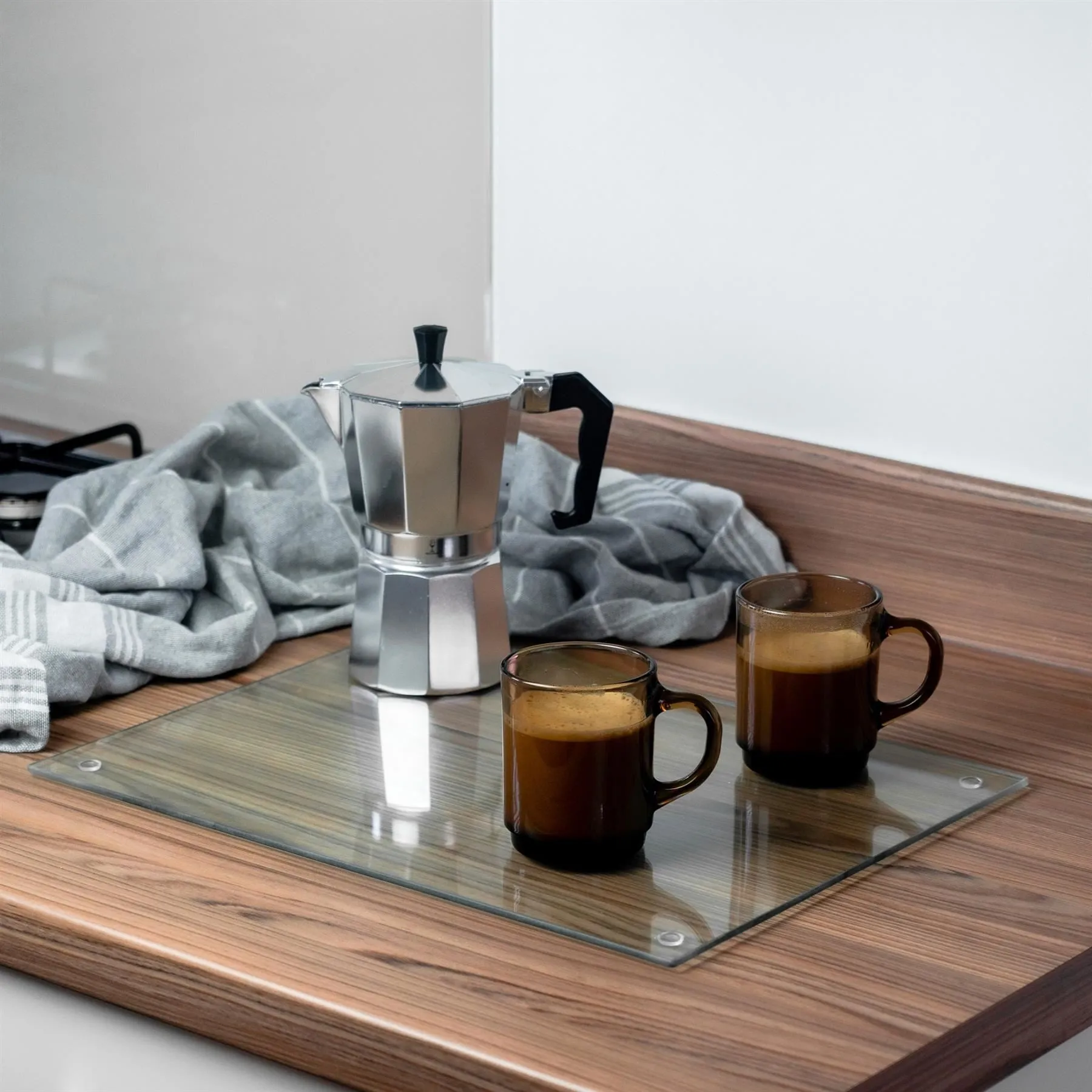 40cm x 30cm Glass Chopping Board - By Harbour Housewares
