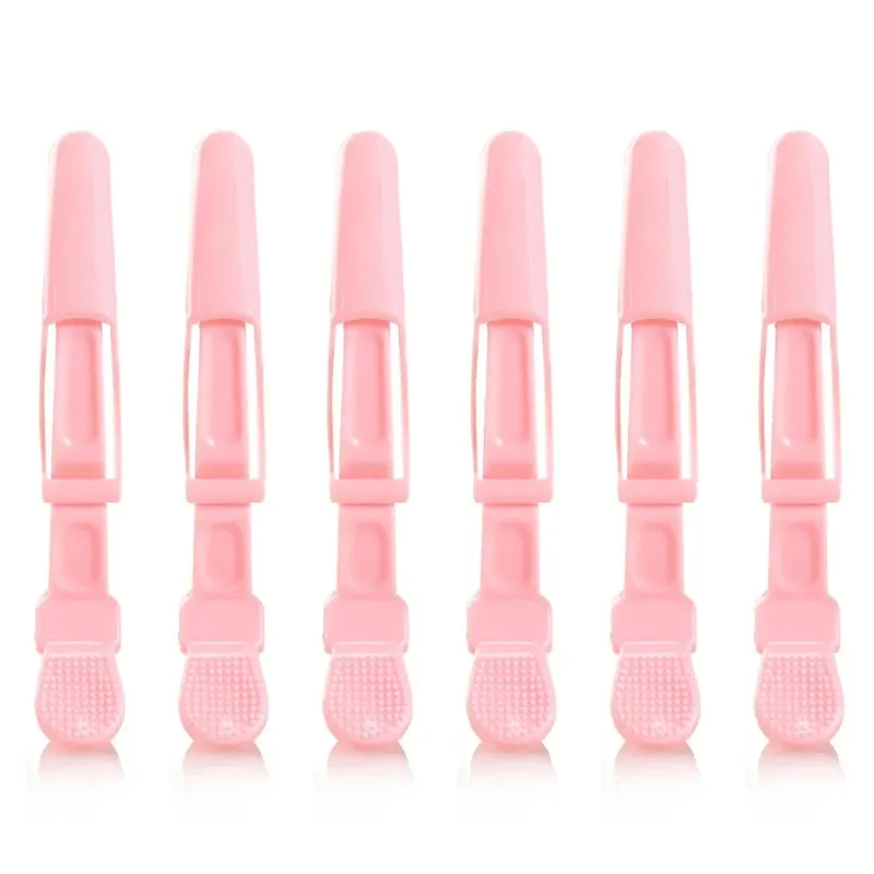 6 Pieces Plastic Hair Clip Hairdressing Clamps