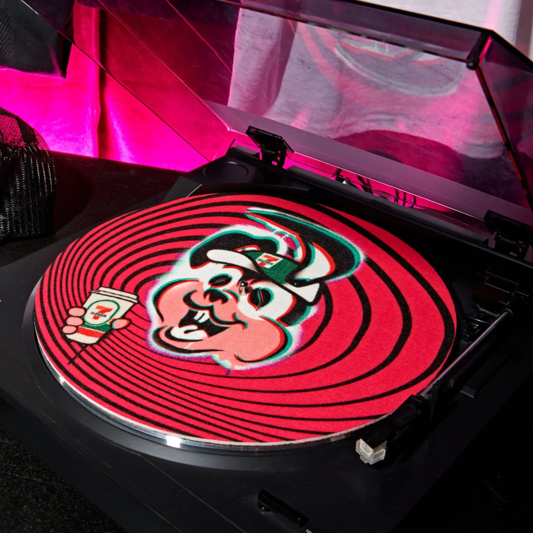 7-Eleven® x Punk Bunny™ Felt Record Slipmat