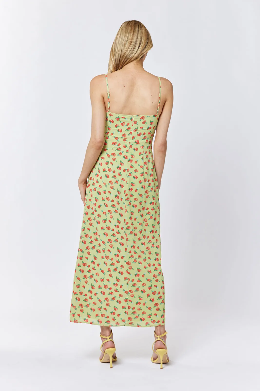 Aisha Floral Split  Dress