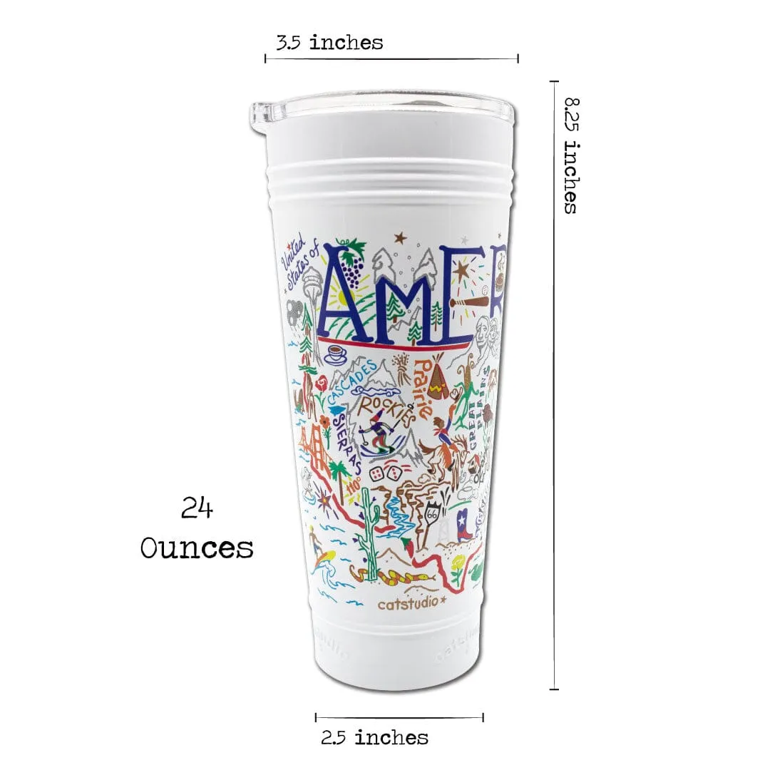 America Thermal Tumbler in White - Limited Edition!