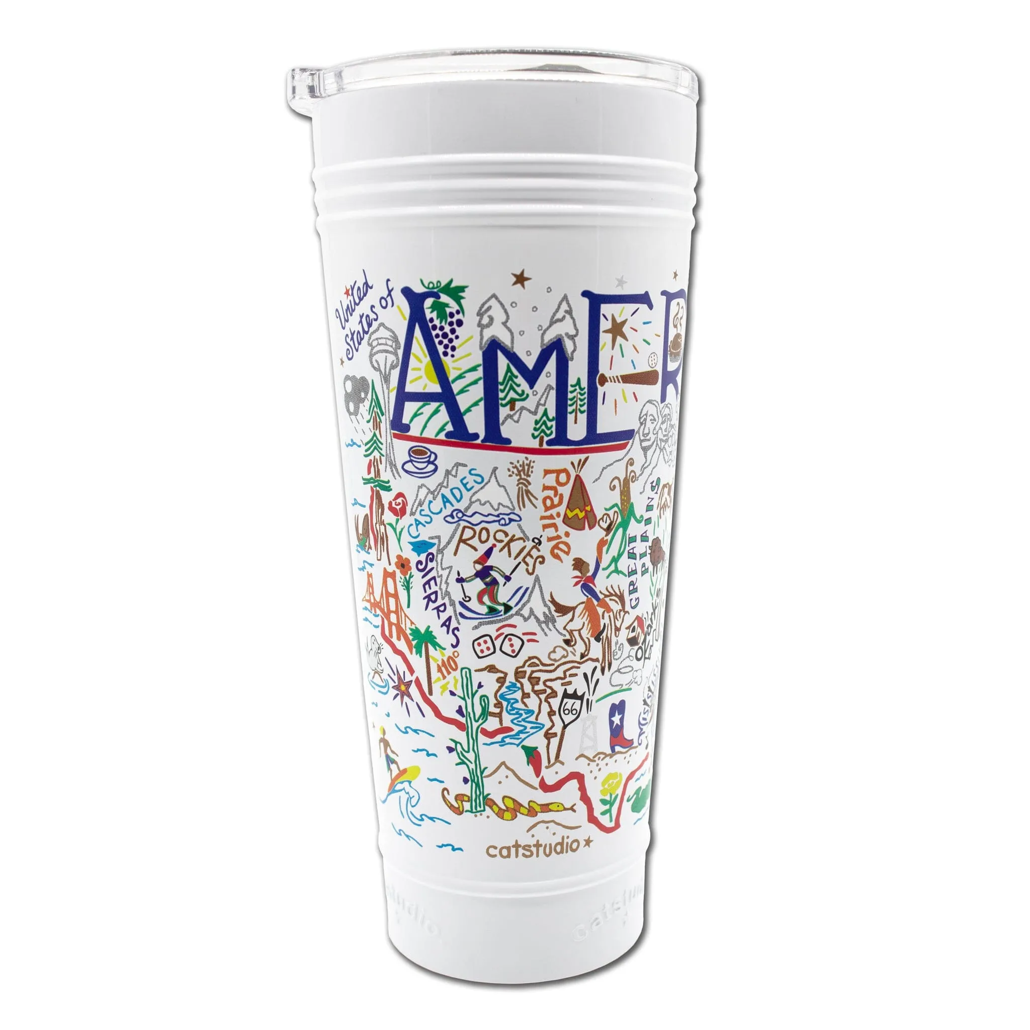 America Thermal Tumbler in White - Limited Edition!
