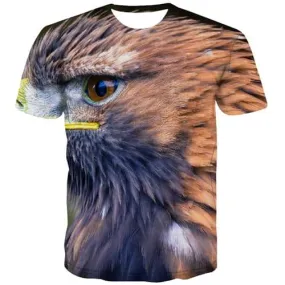 Animal T shirts Men Feather T-shirts 3d Leisure Tshirt Anime Funny Tshirts Novelty Short Sleeve Hip hop Men/women Tee Slim Sport