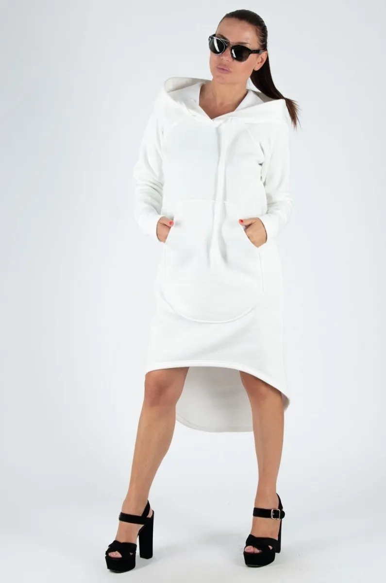 Asymmetric Hooded Dress TAYLOR