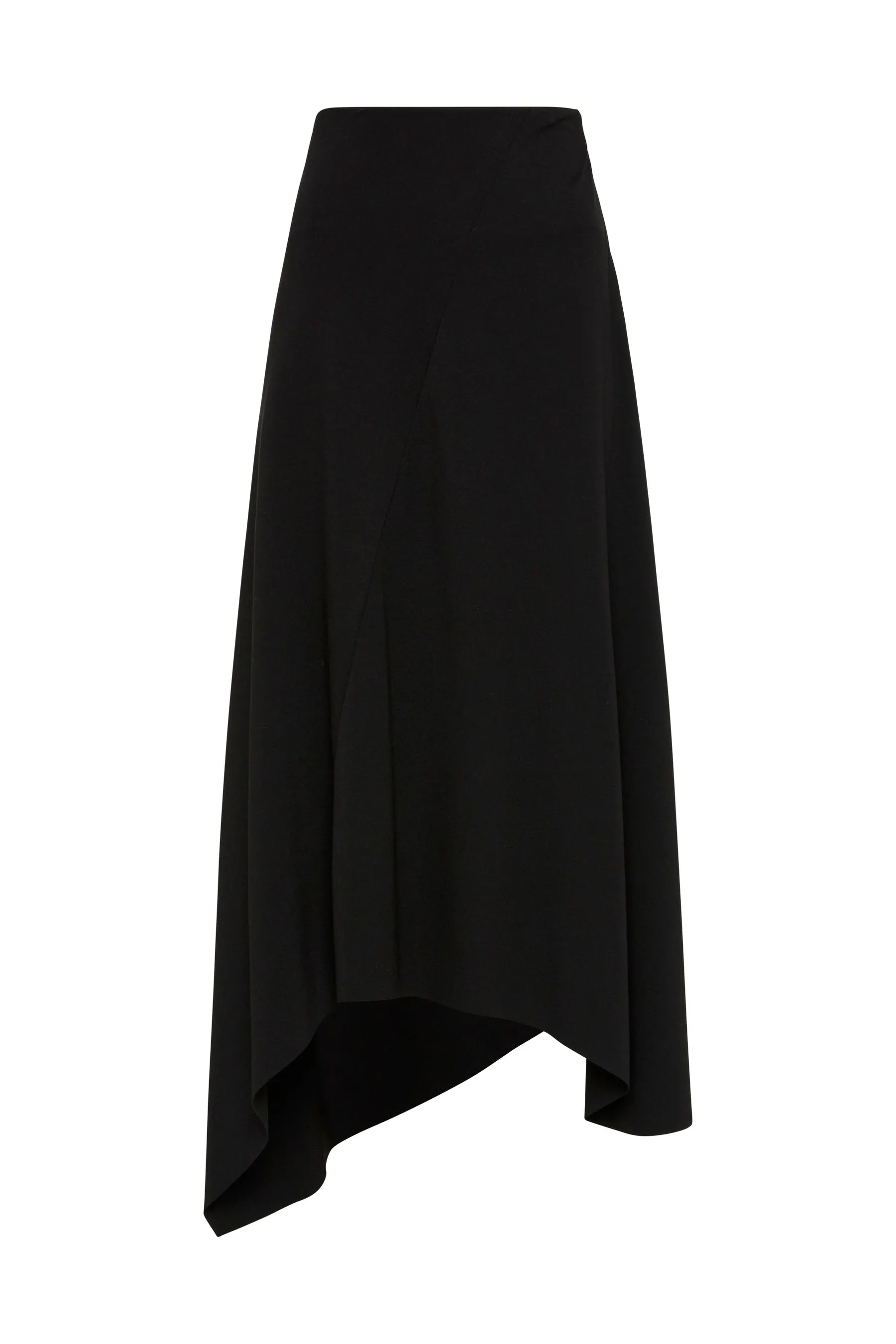 asymmetric viscose jersey skirt