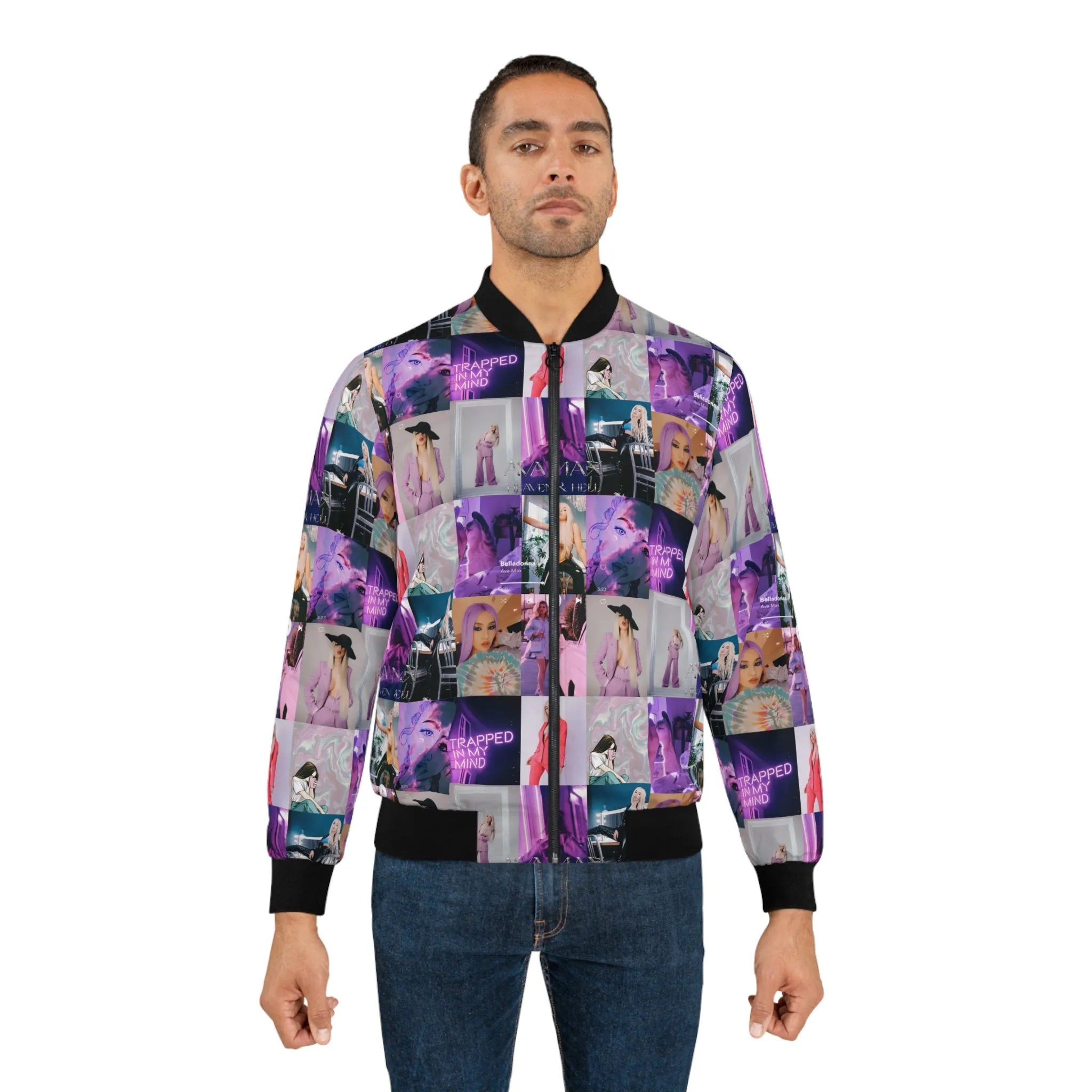 Ava Max Belladonna Photo Collage Men's Bomber Jacket