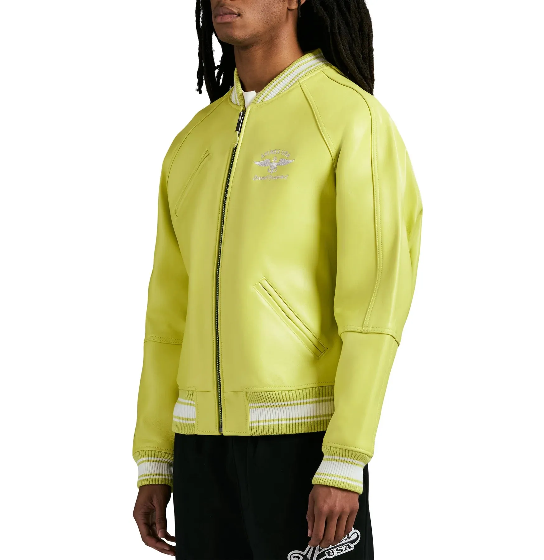 Avirex STADIUM JACKET (LIMEADE)