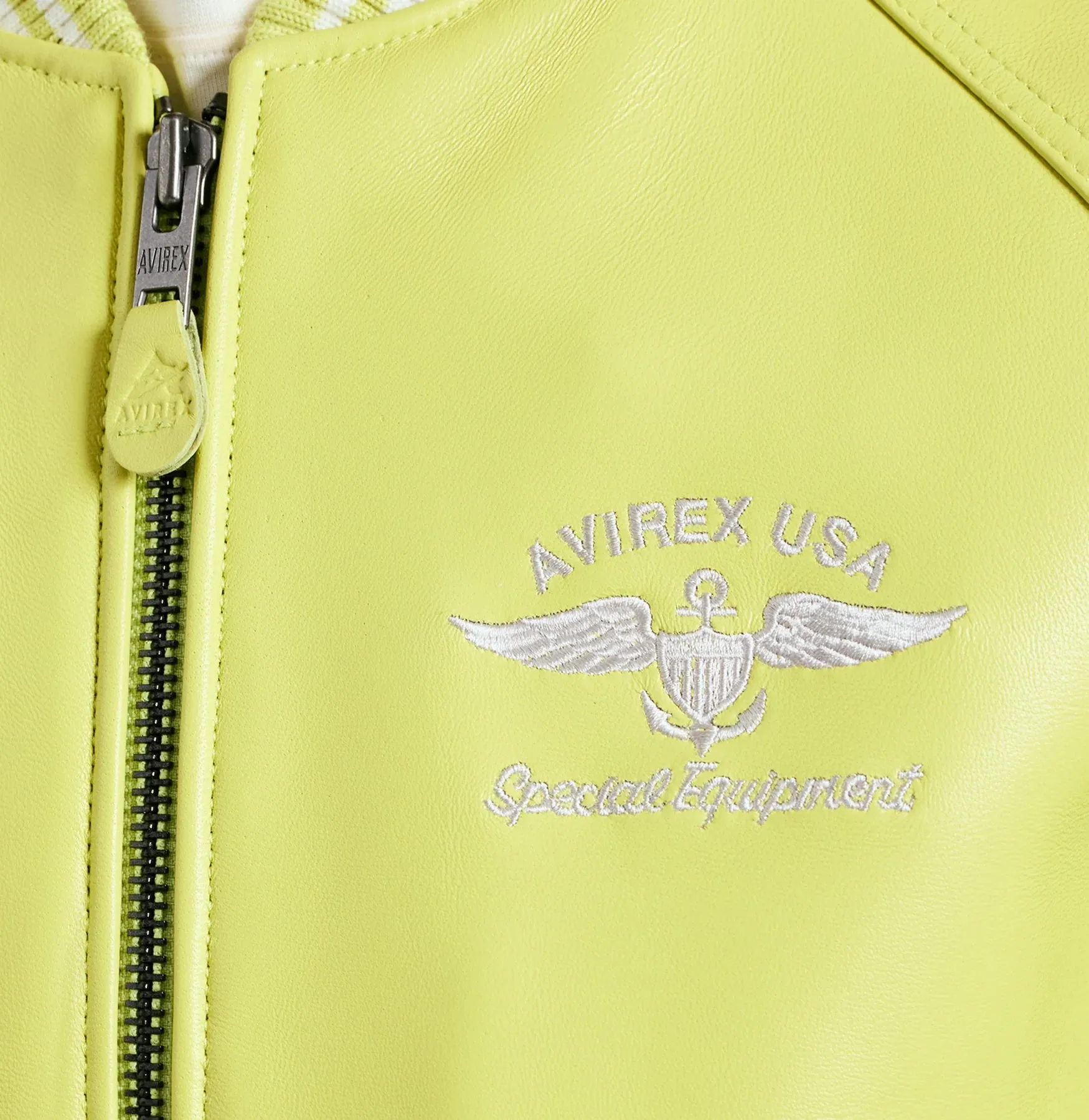 Avirex STADIUM JACKET (LIMEADE)