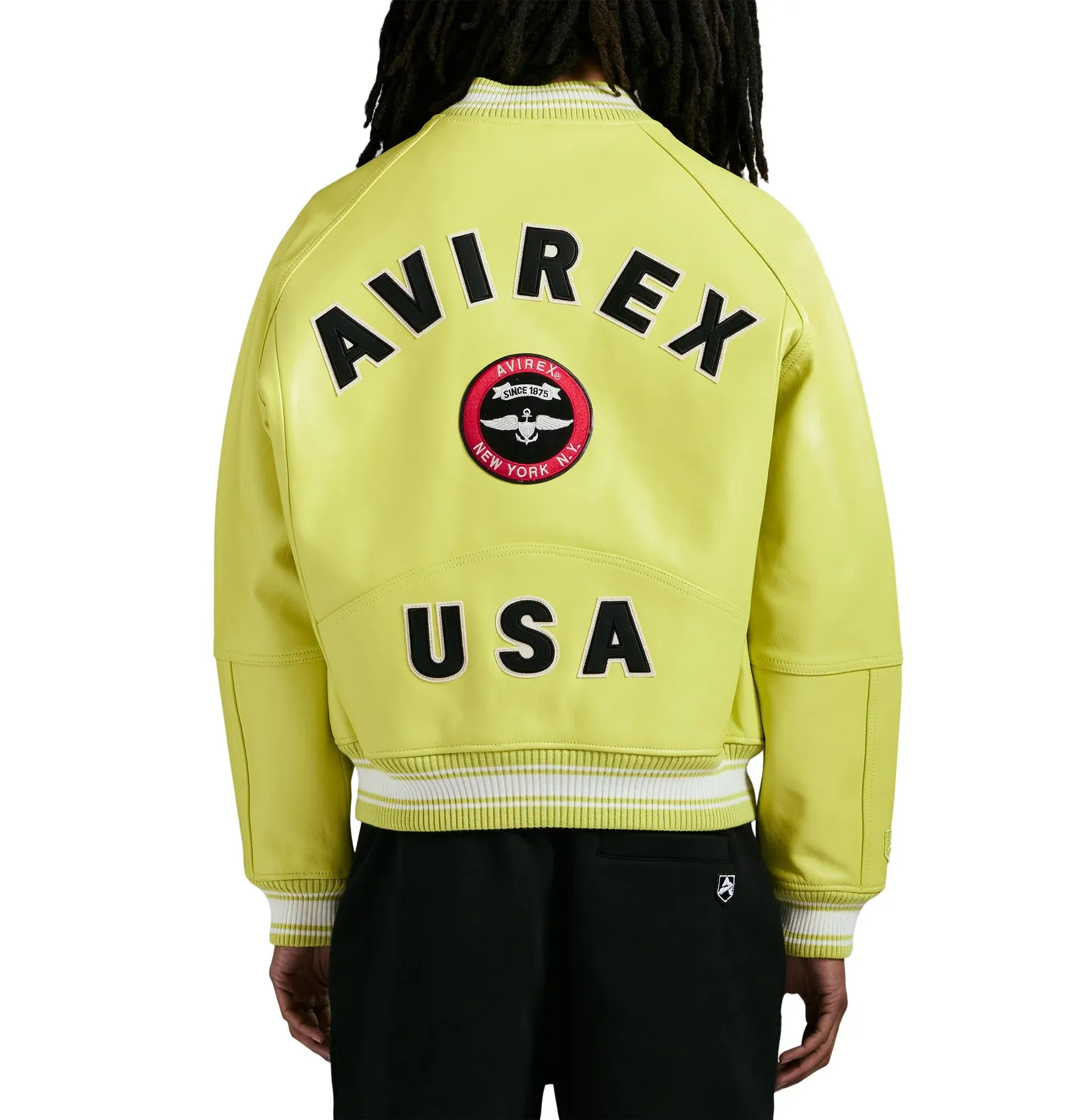 Avirex STADIUM JACKET (LIMEADE)