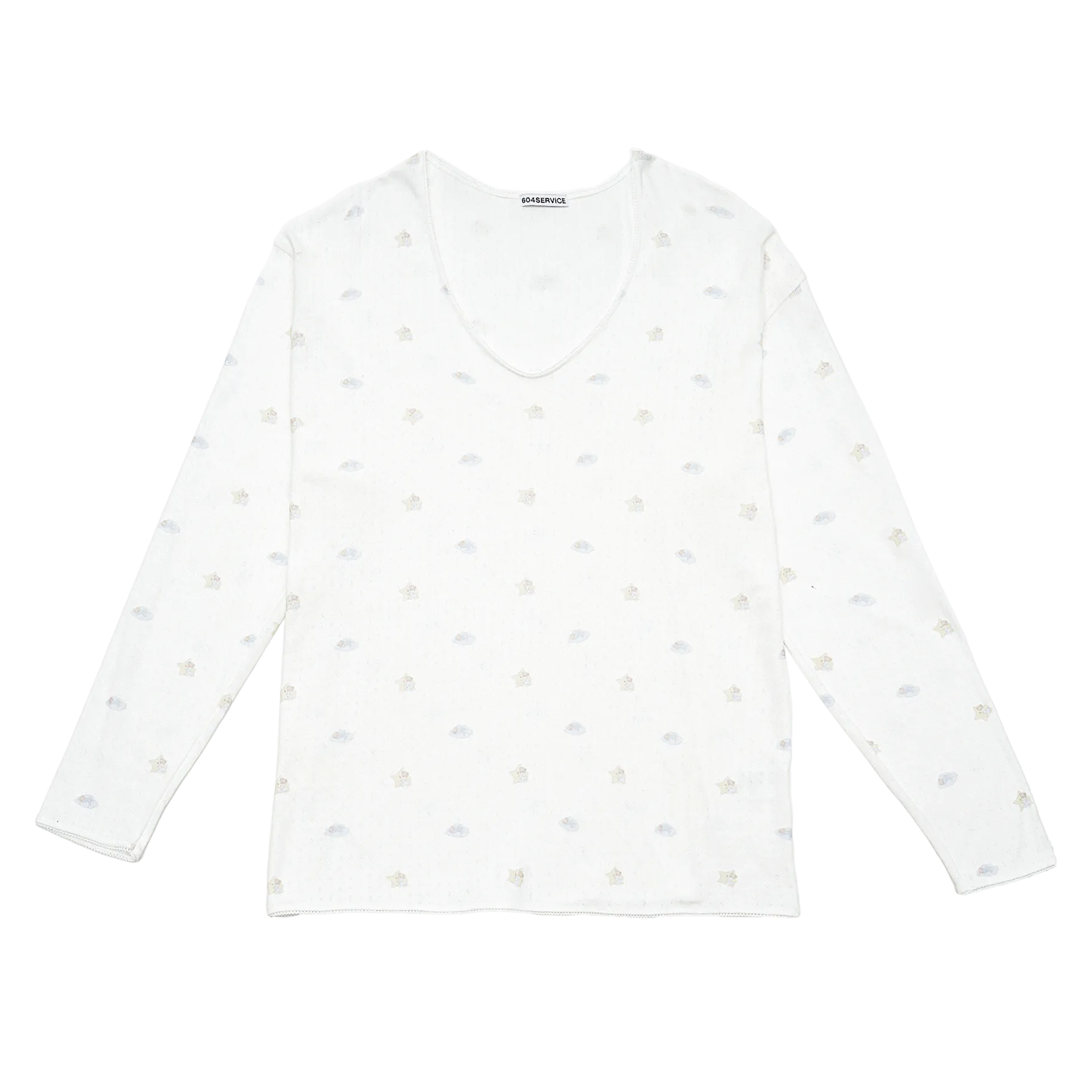 Bear Intarsia Knit T-Shirt