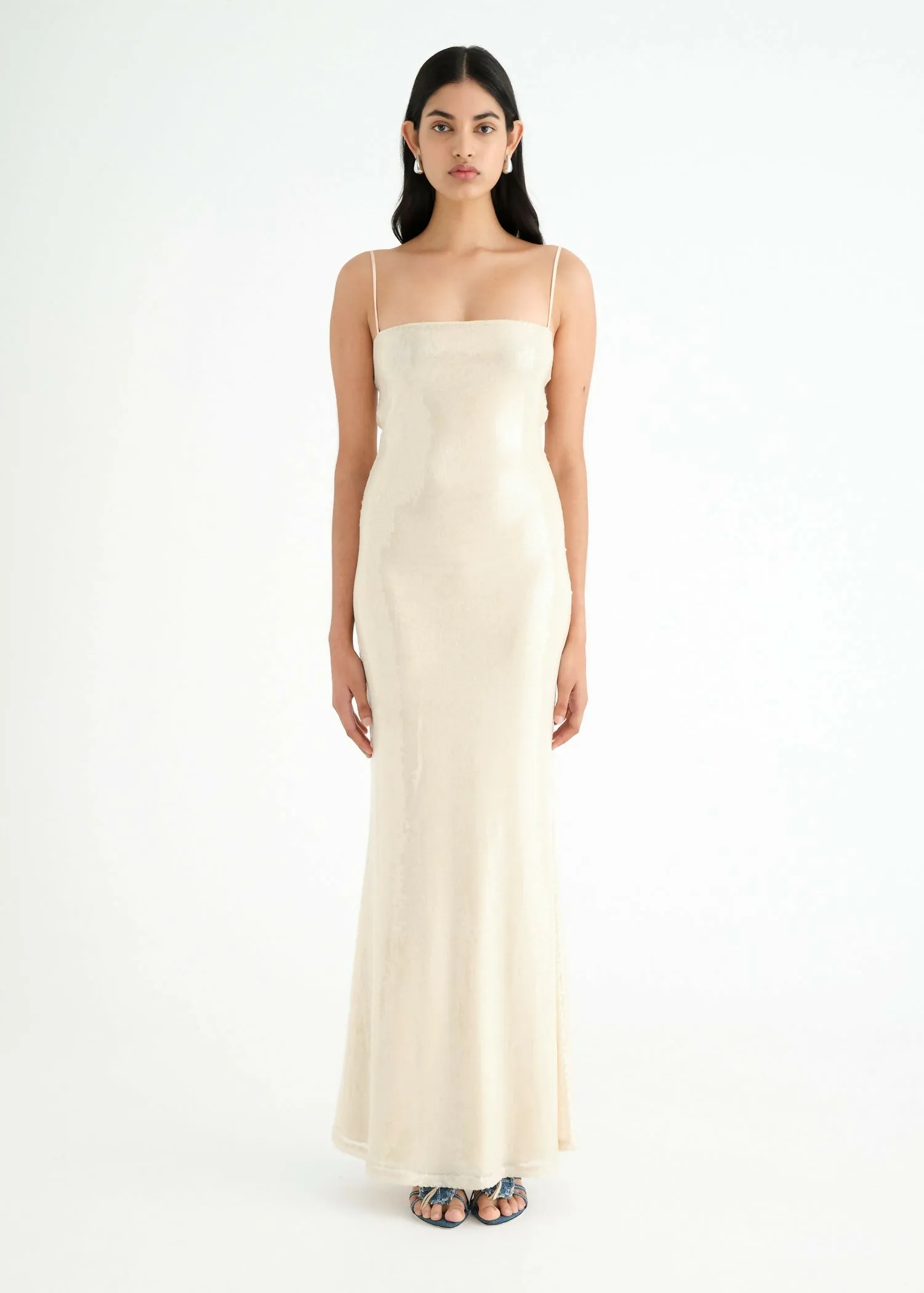 Benni Juliano Sequin Slip - Light Toffee