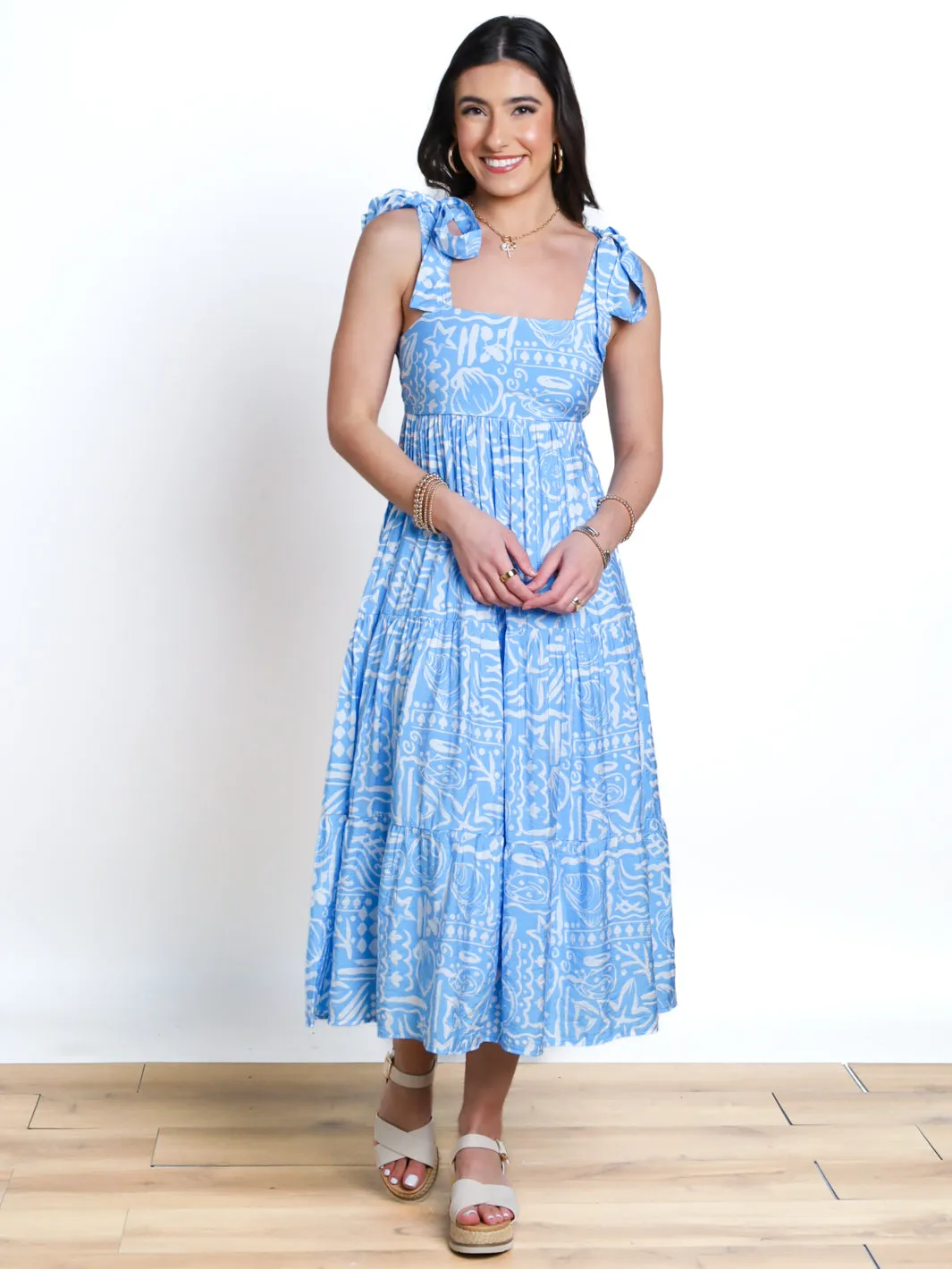 Best Of Me Tie Strap Midi Dress