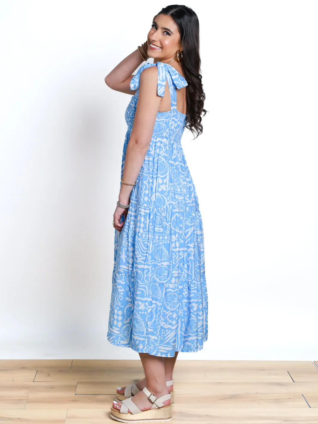 Best Of Me Tie Strap Midi Dress