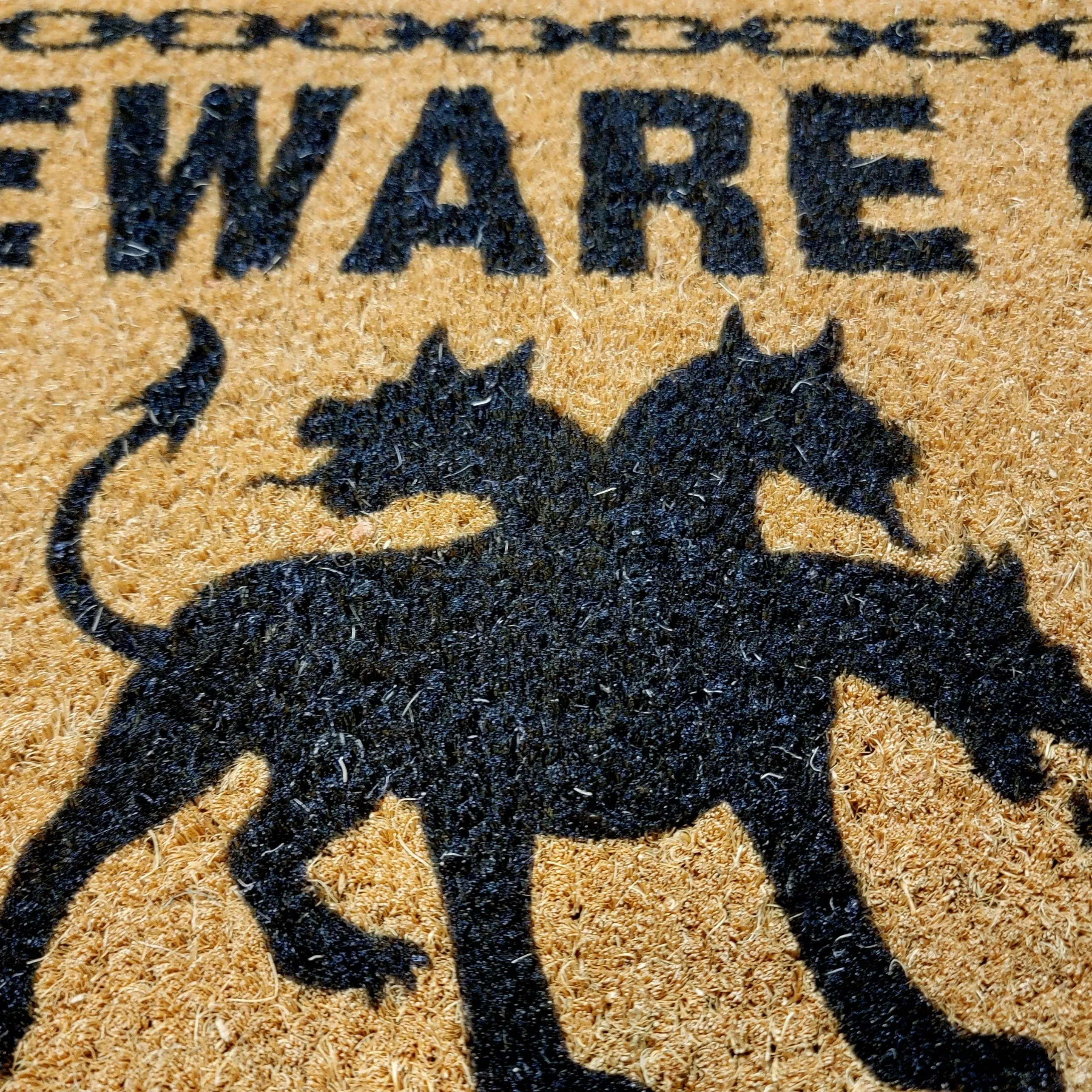 Beware of Hell Hounds Doormat