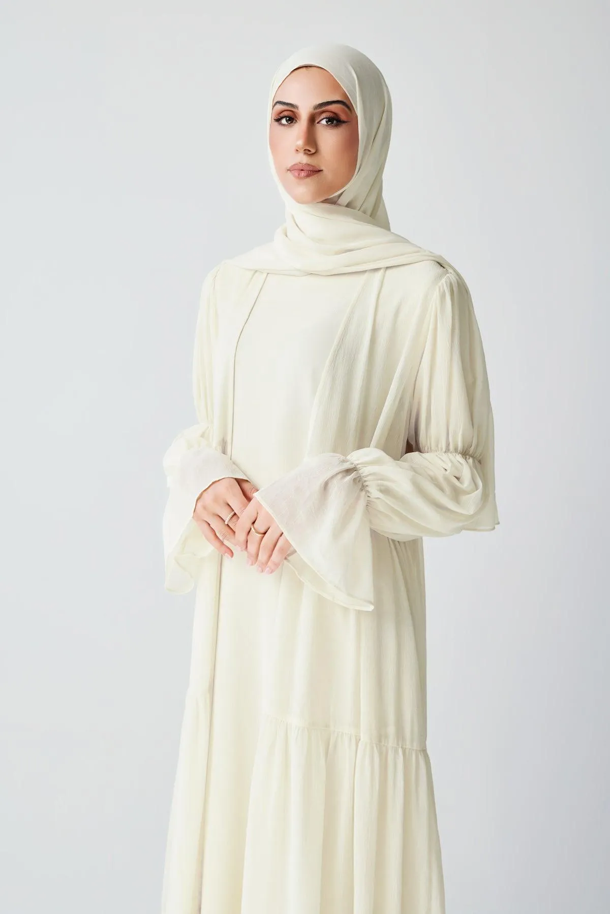 Bohemian Abaya Set - Ivory
