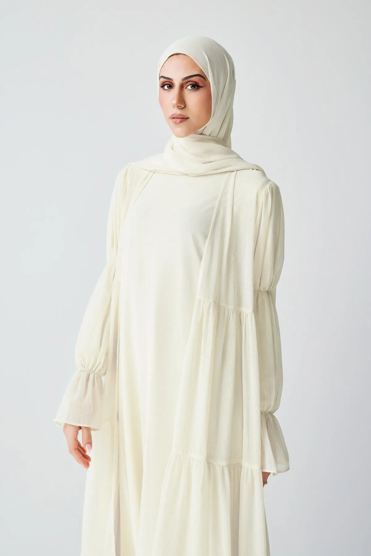 Bohemian Abaya Set - Ivory