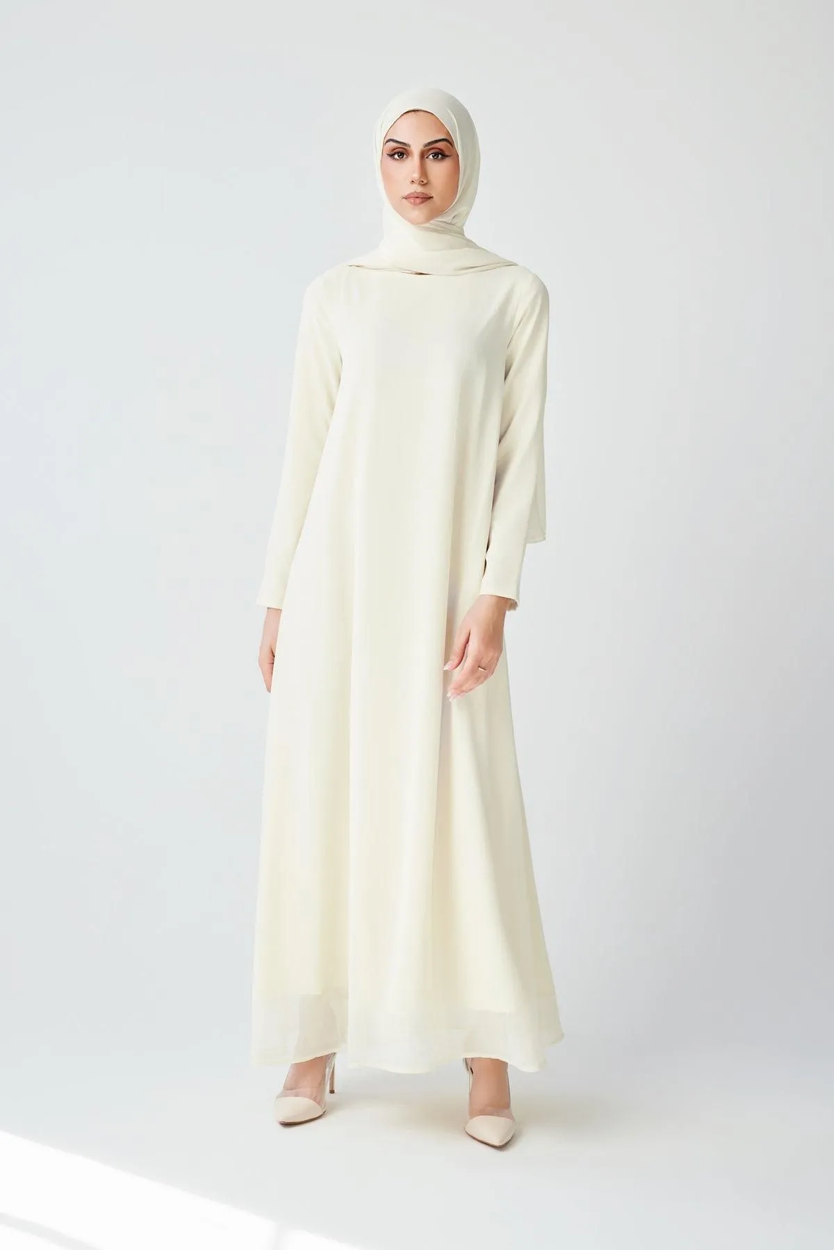 Bohemian Abaya Set - Ivory