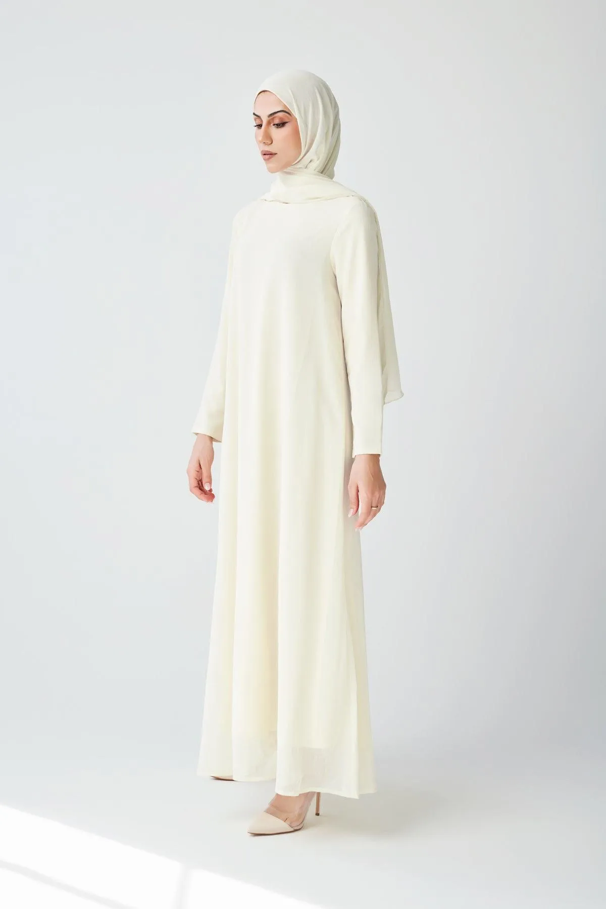 Bohemian Abaya Set - Ivory