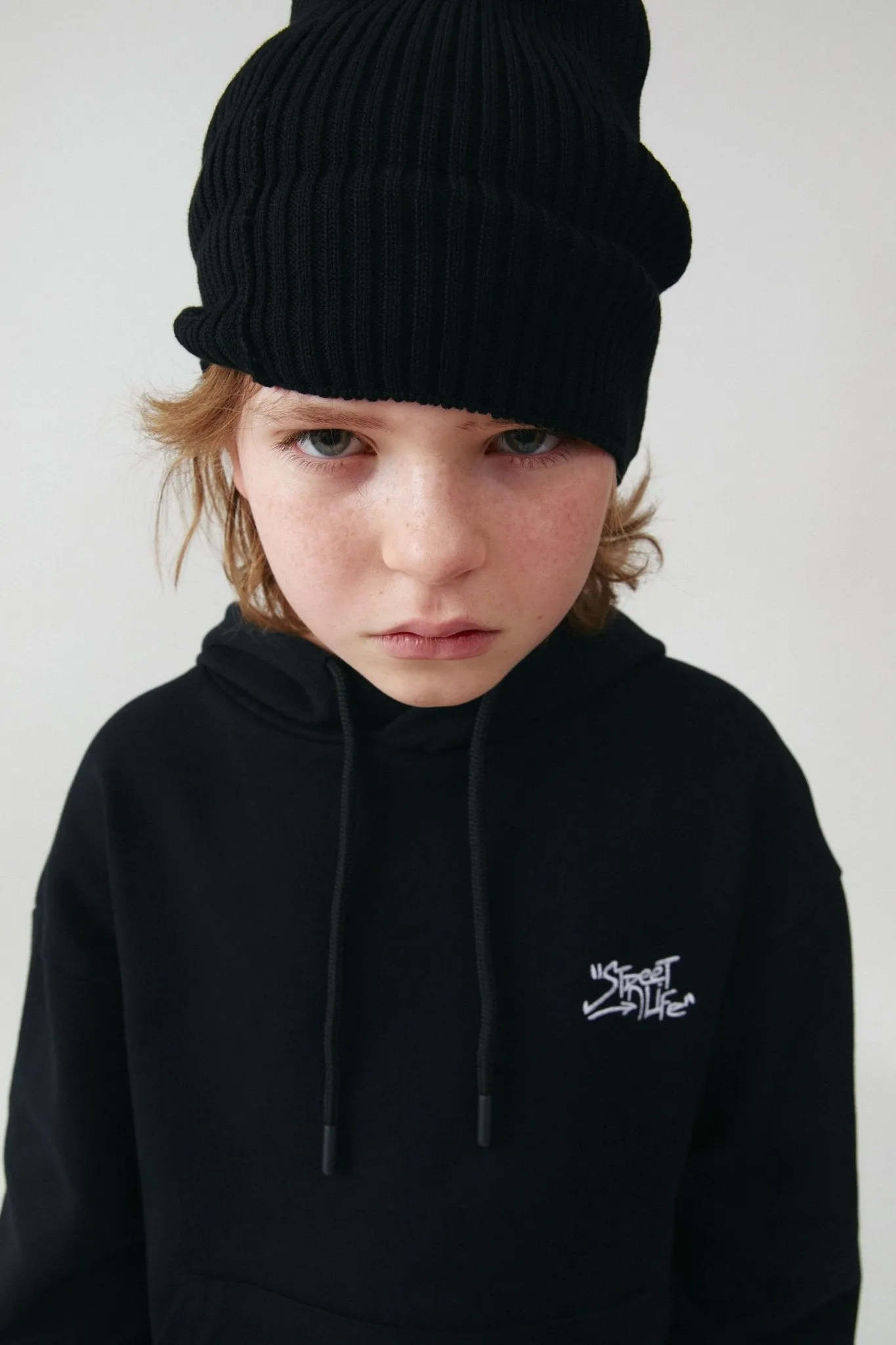 Boys Black Hoodie