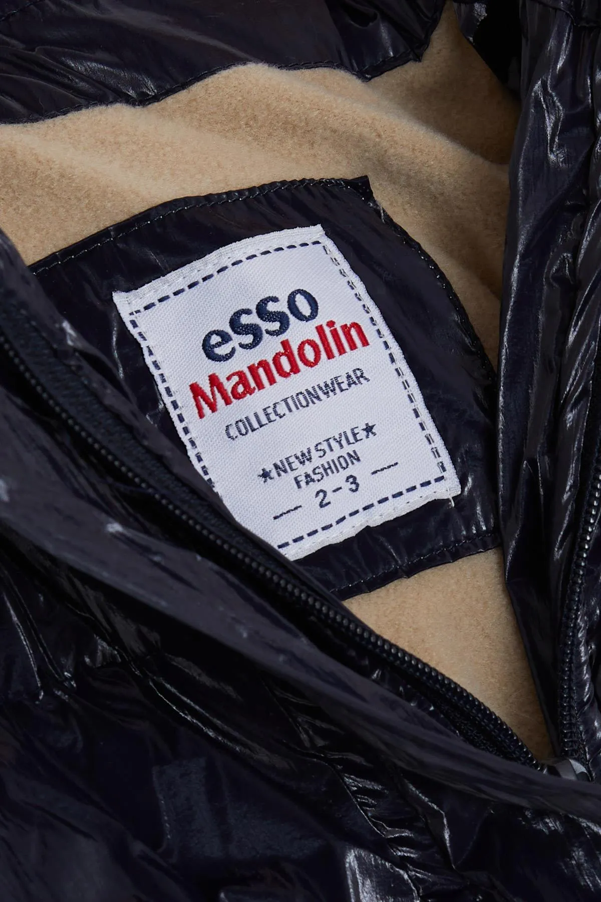 BRE Esso Mandolin Girl's Coat with Belted Hooded Emblem 2-6 Years, Dark Blue - Steinfurt