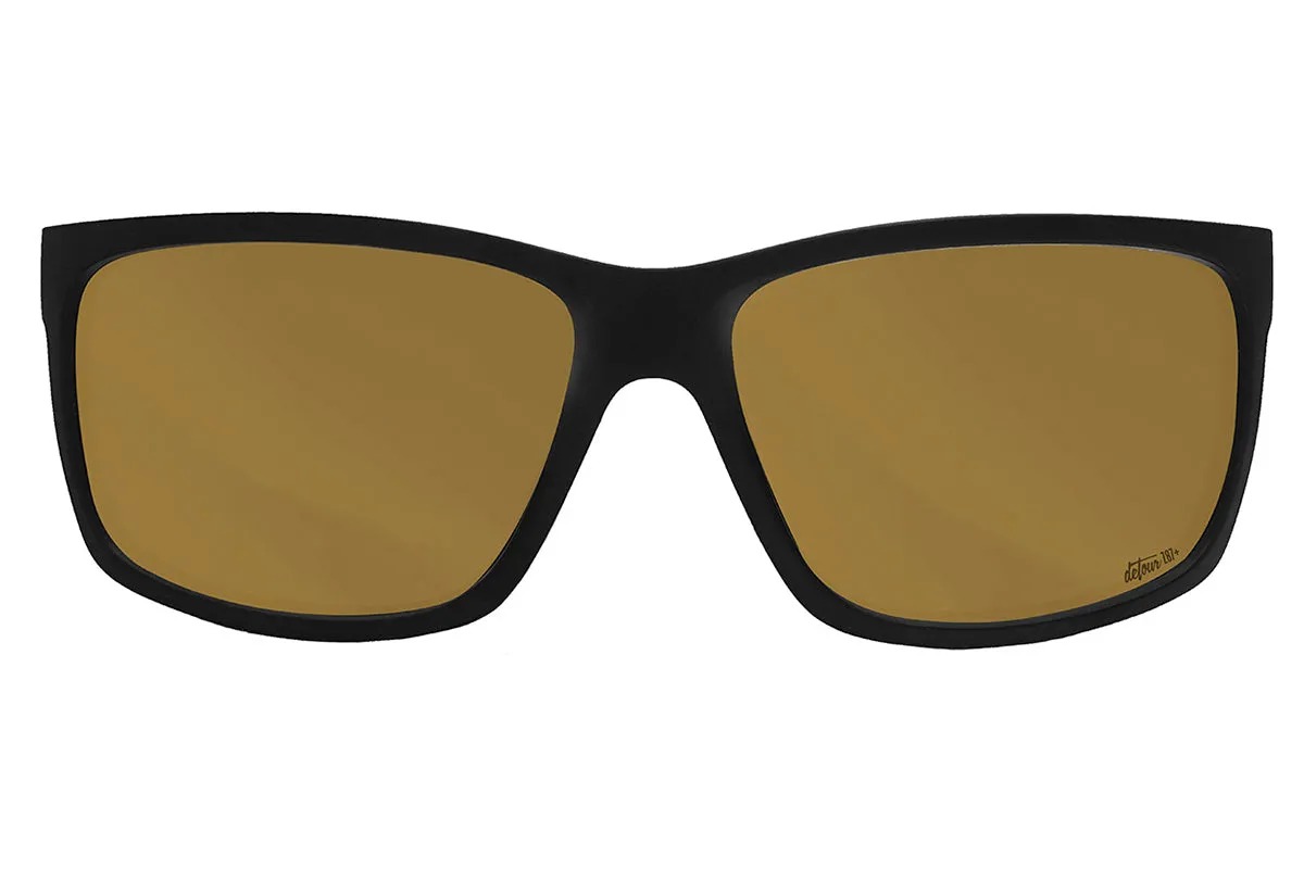 Breach - Matte Black - 24K Gold Polarized ANSI Z87 