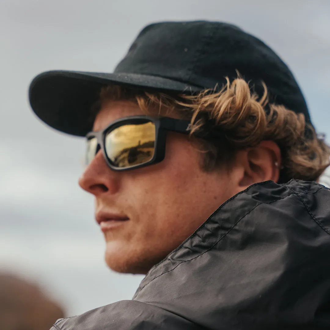 Breach - Matte Black - 24K Gold Polarized ANSI Z87 