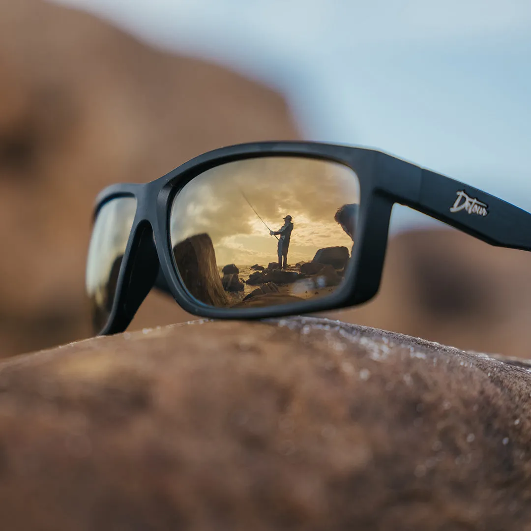 Breach - Matte Black - 24K Gold Polarized ANSI Z87 