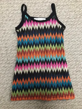 Bright Zig Zag Short Slip Dress