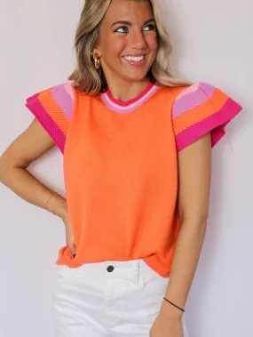 Cap Sleeve Knit Top