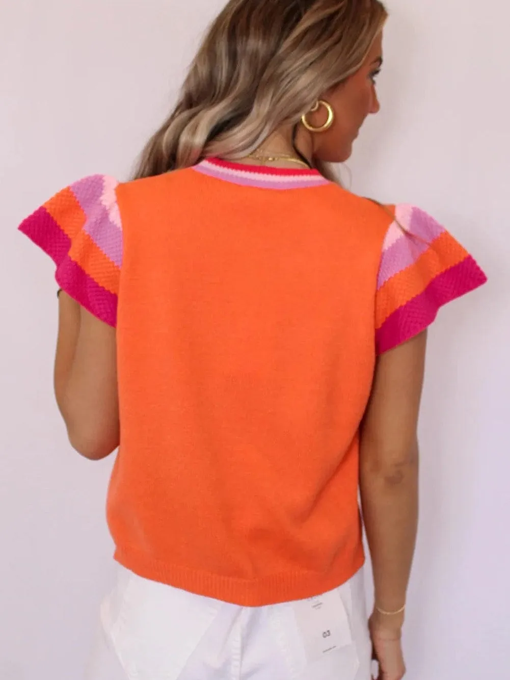 Cap Sleeve Knit Top