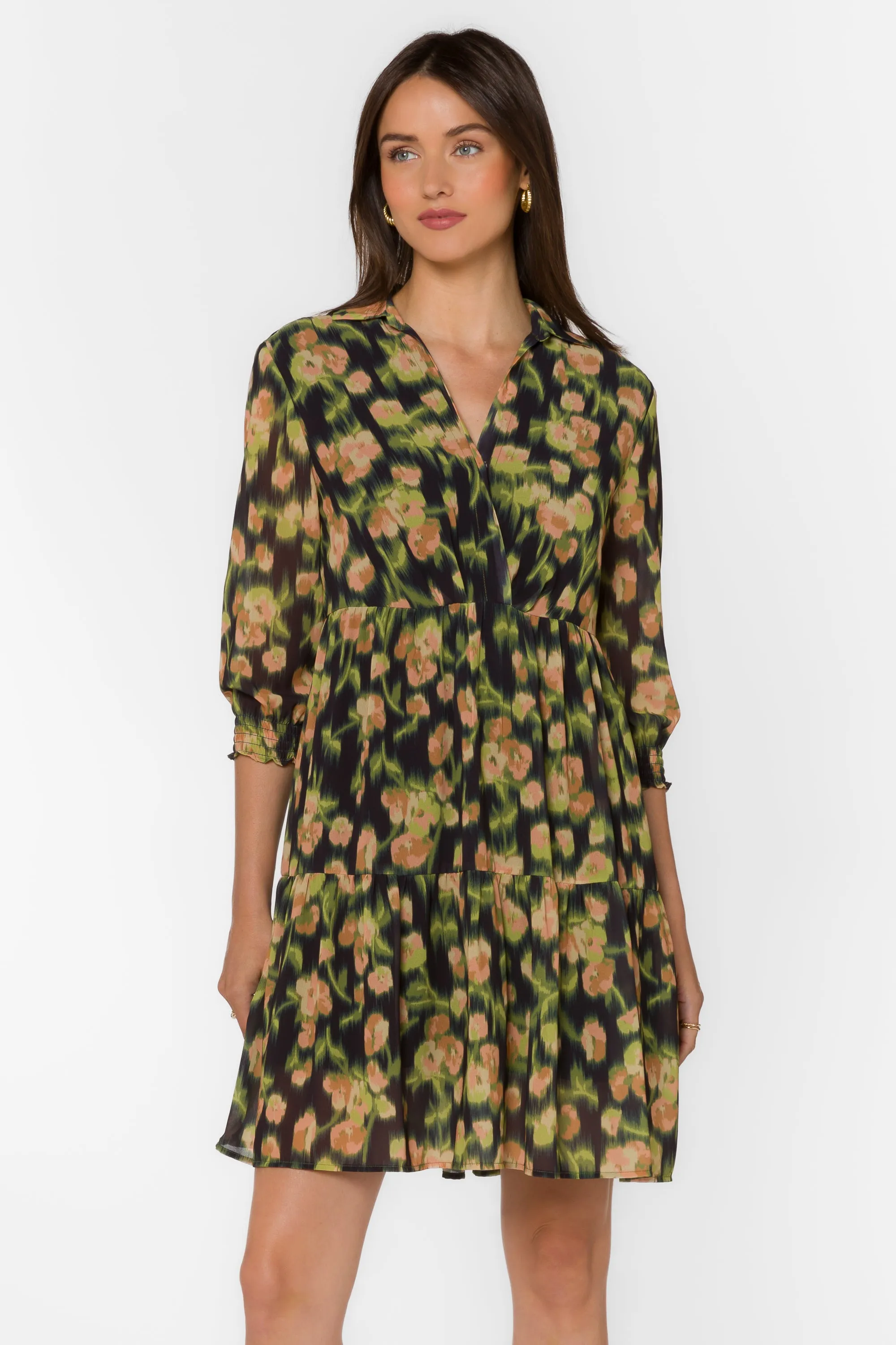 Cardea Blurred Floral Dress
