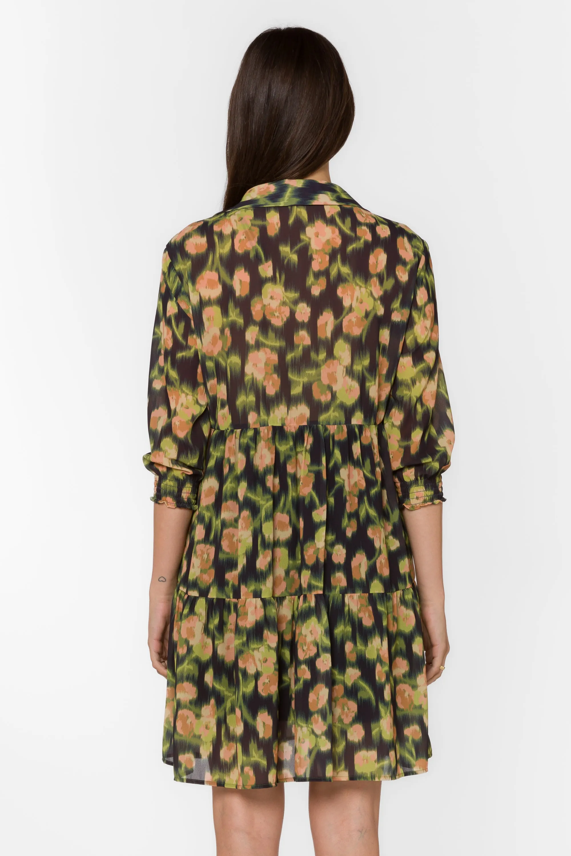 Cardea Blurred Floral Dress