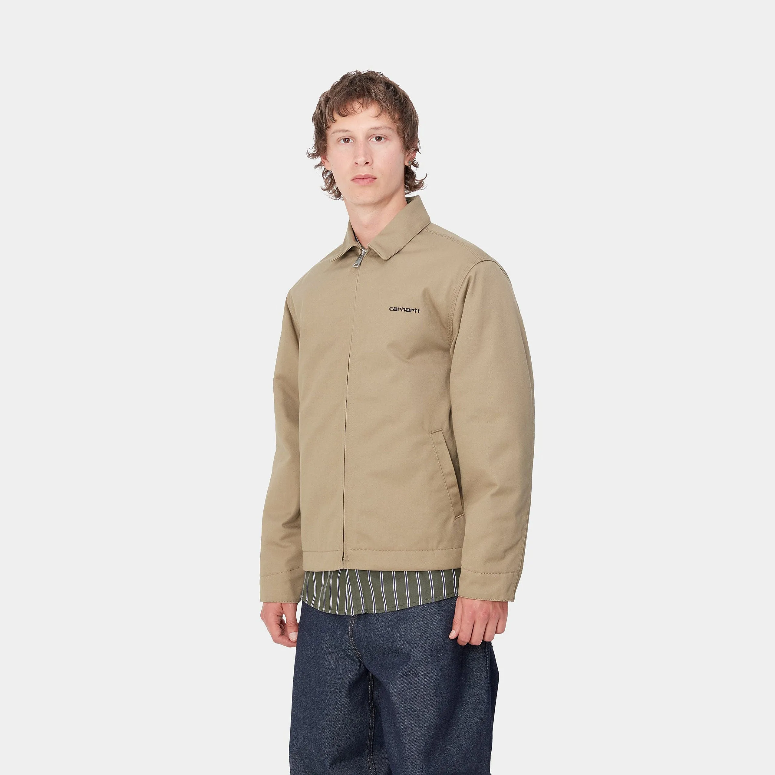 Carhartt WIP Mens Module Script Jacket - Leather / Black