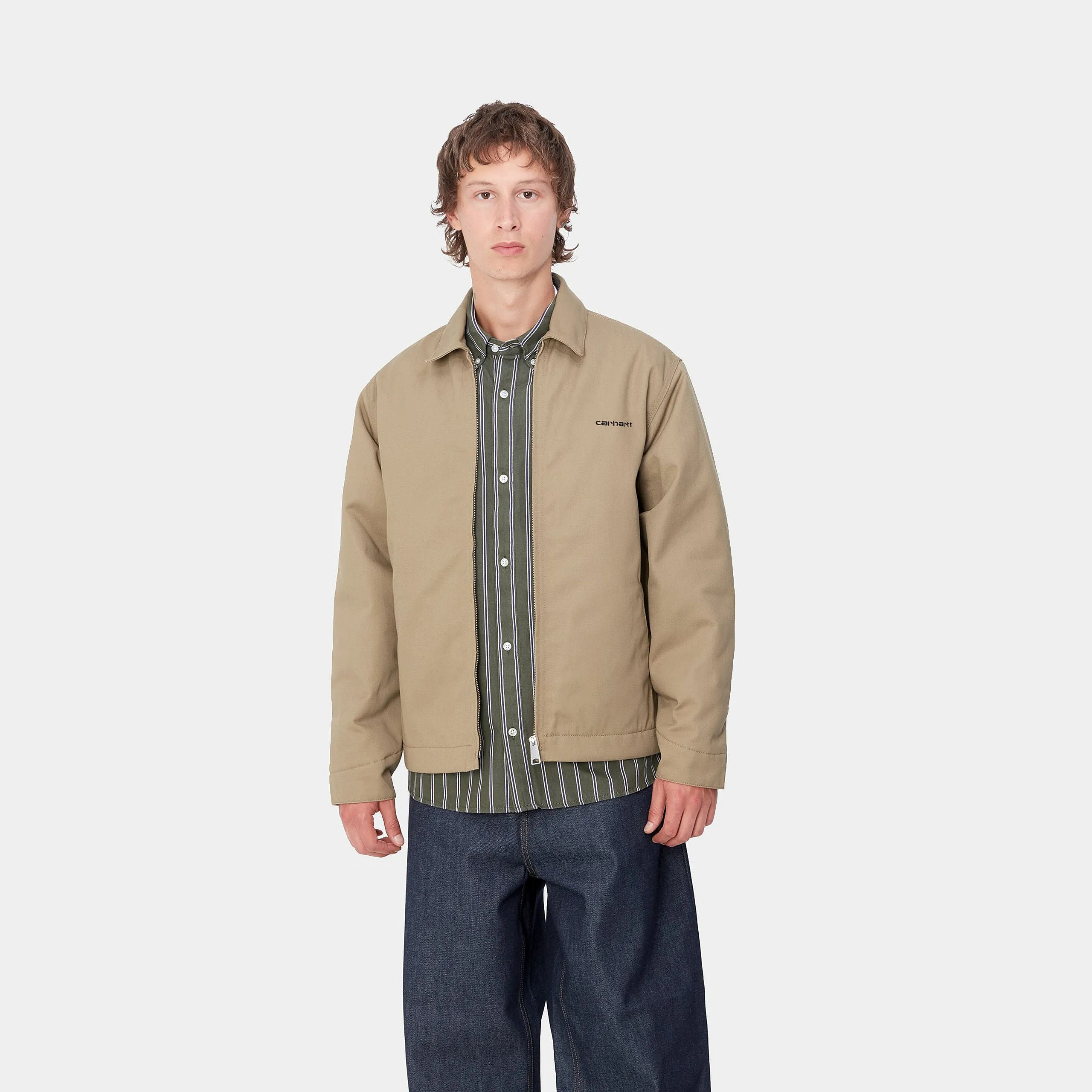 Carhartt WIP Mens Module Script Jacket - Leather / Black
