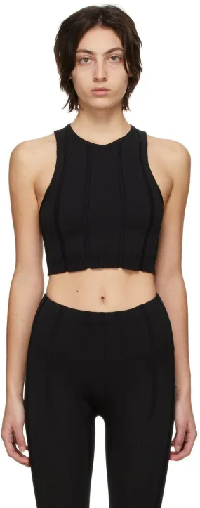 CFCL Black Indent Stripe Tank Top