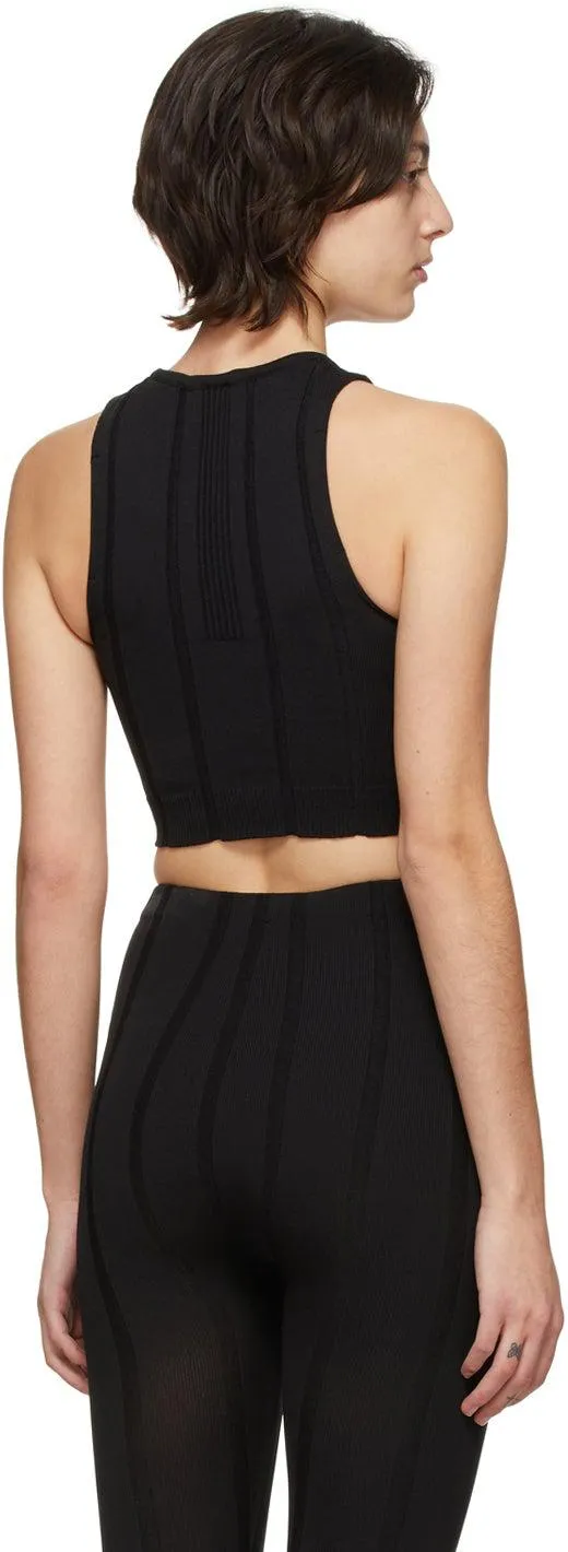 CFCL Black Indent Stripe Tank Top