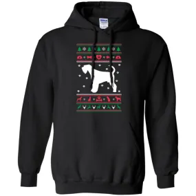 Christmas Airedale Dog Men Pullover Hoodie