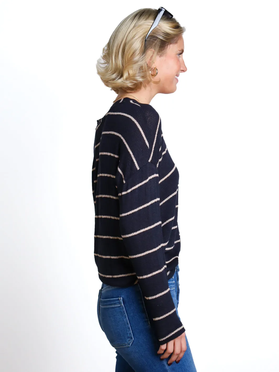 Clear My Schedule Striped Knit Top
