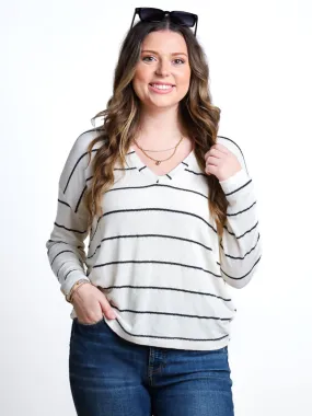 Clear My Schedule Striped Knit Top