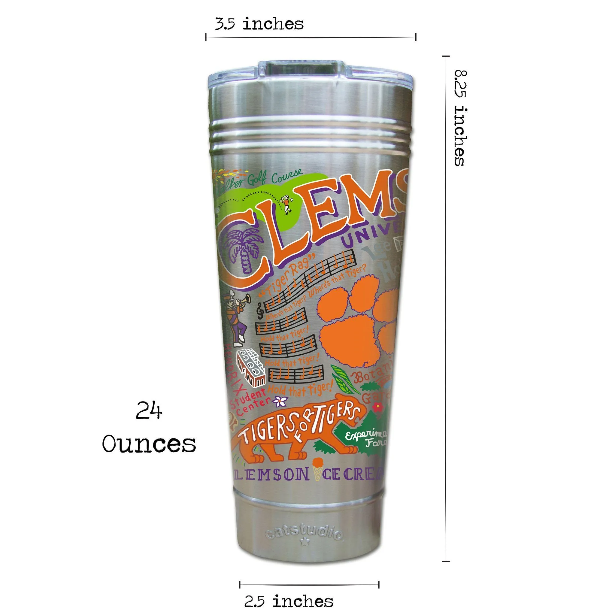Clemson University Collegiate Thermal Tumbler