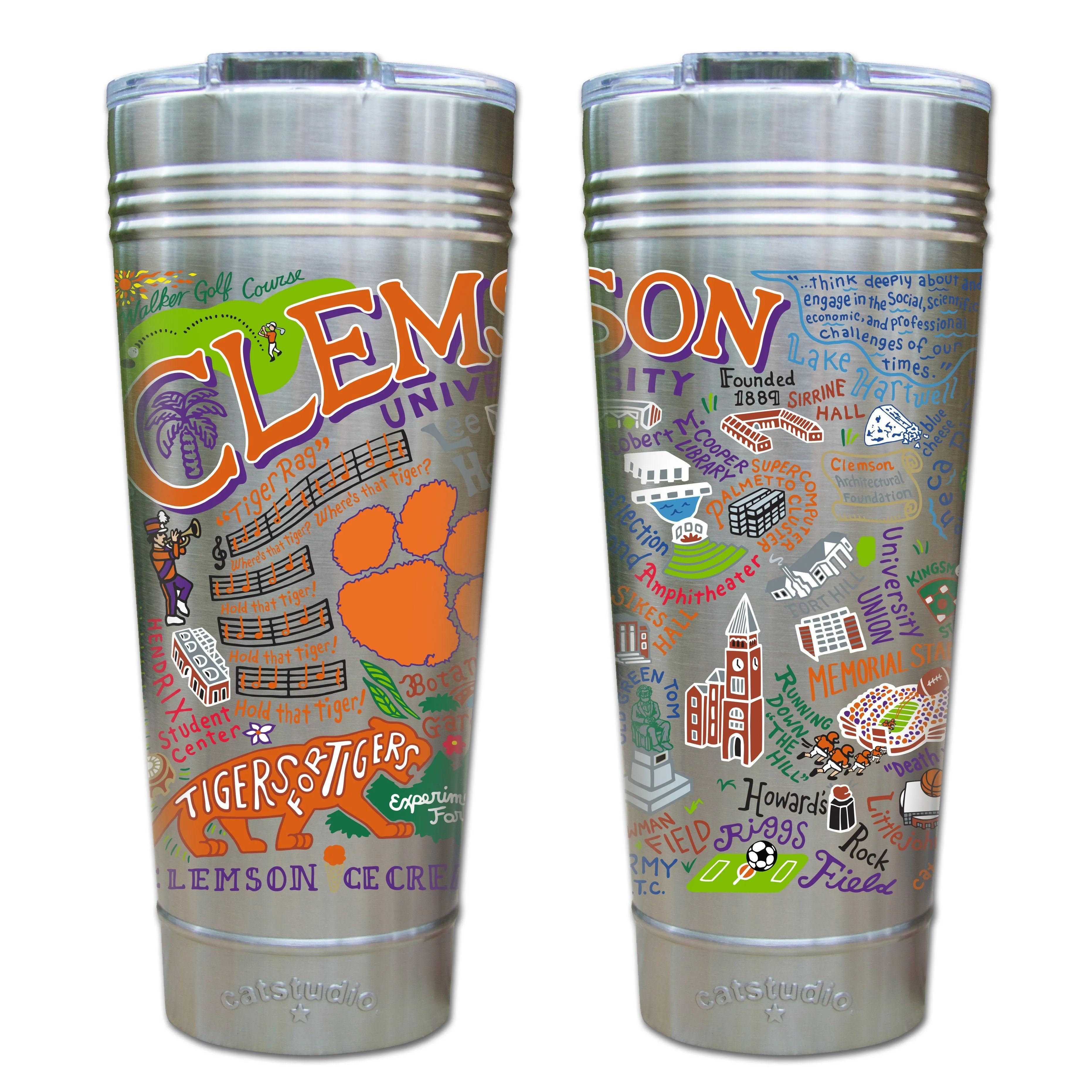 Clemson University Collegiate Thermal Tumbler