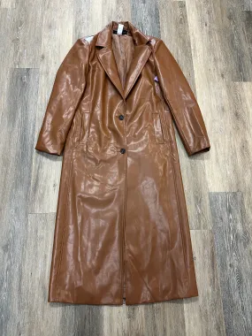 Coat Trench Coat By Know One Cares In Brown, Size: S