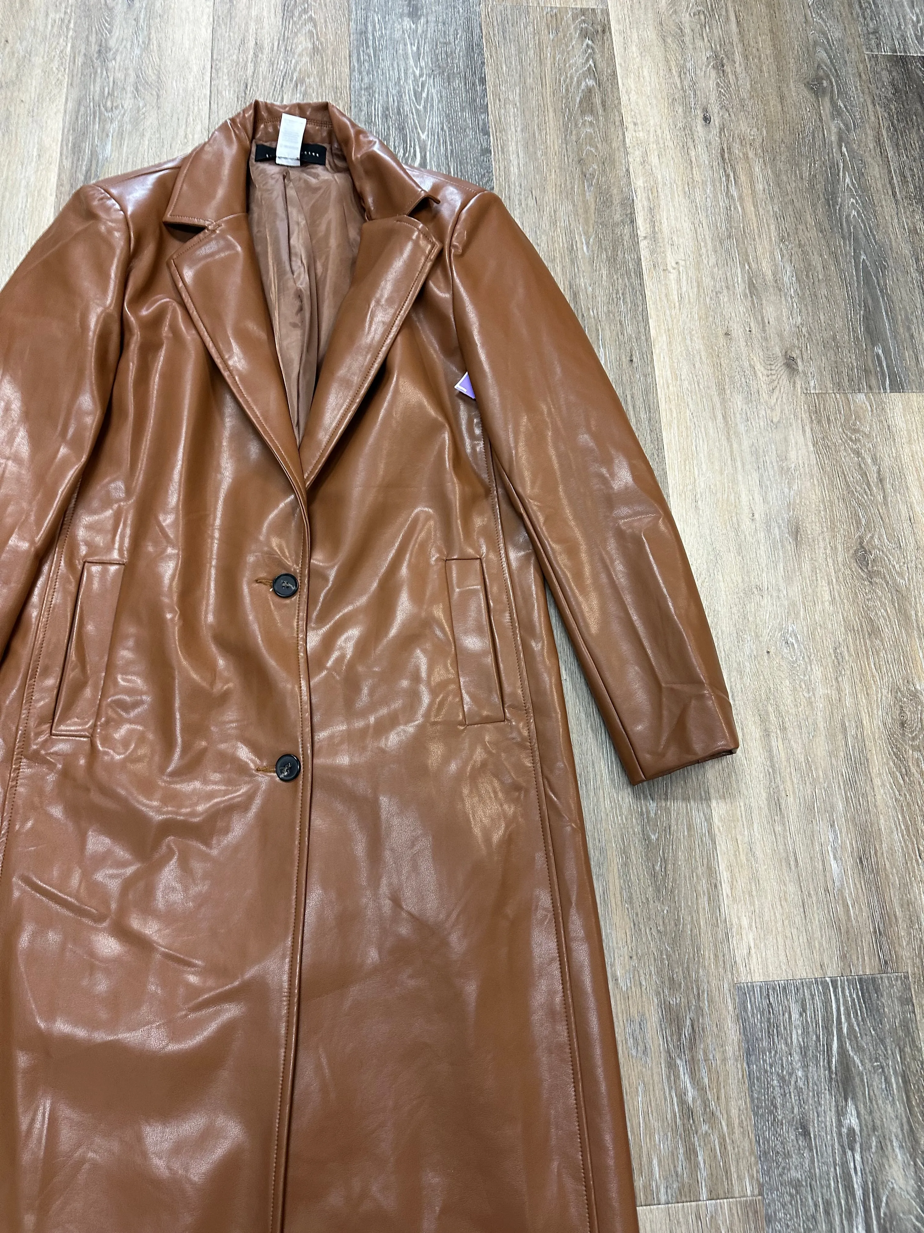 Coat Trench Coat By Know One Cares In Brown, Size: S
