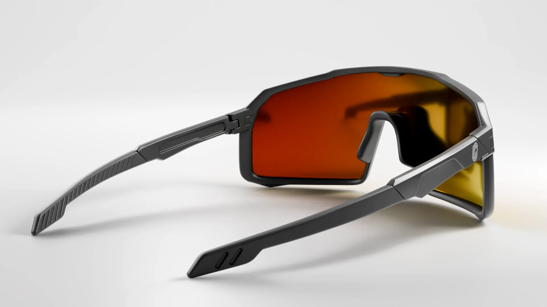 Collective Epsilon Sunglasses - Black/Orange