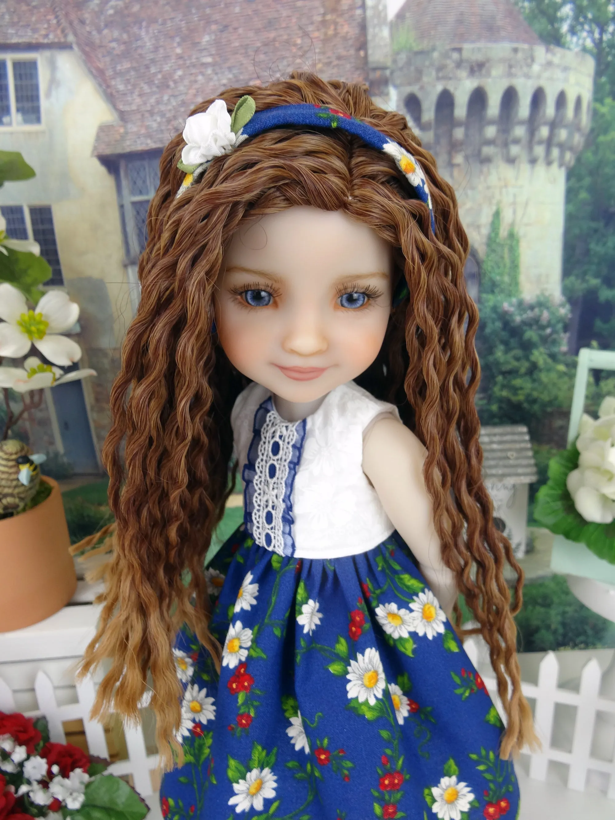 Darling Daisy - dress and sweater with shoes for Ruby Red Fashion Friends doll